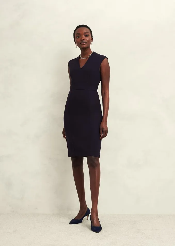 Dresses and Jumpsuits Women HOBBS Petite Aly Dress Navy