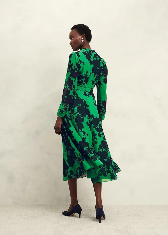 Dresses and Jumpsuits Women HOBBS Petite Aurora Dress Navy Green
