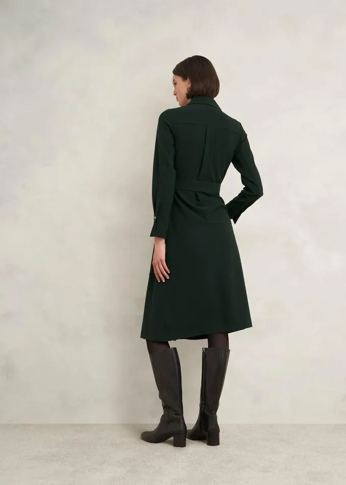 Dresses and Jumpsuits Women HOBBS Pricilla Shirt Dress Rich Green