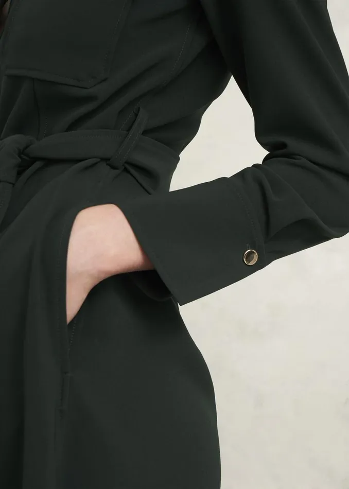 Dresses and Jumpsuits Women HOBBS Pricilla Shirt Dress Rich Green