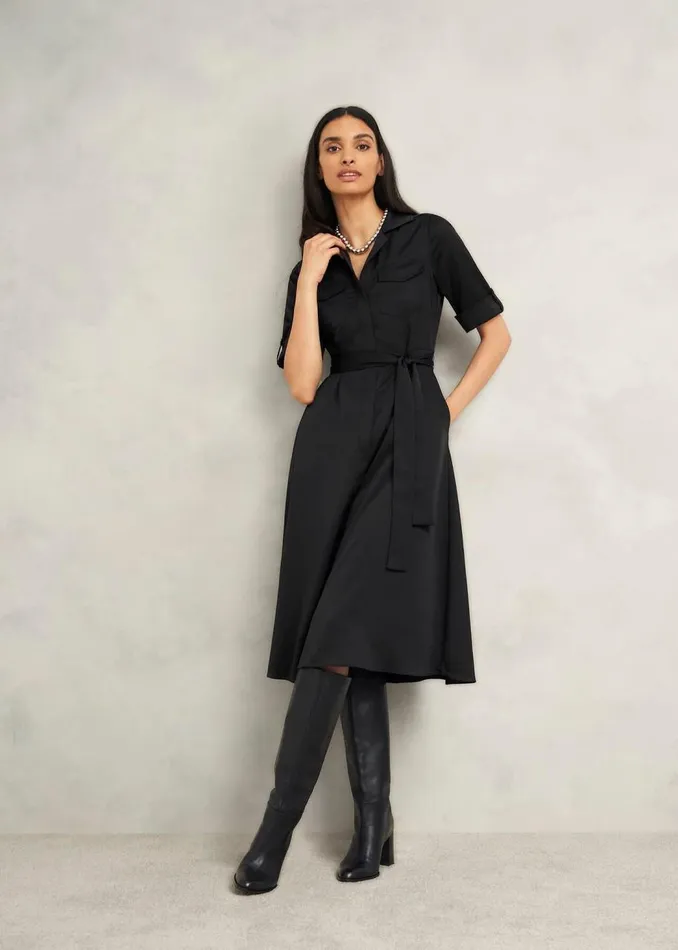 Dresses and Jumpsuits Women HOBBS Towneley Satin Dress Black