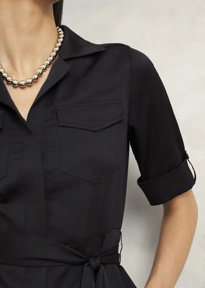 Dresses and Jumpsuits Women HOBBS Towneley Satin Dress Black