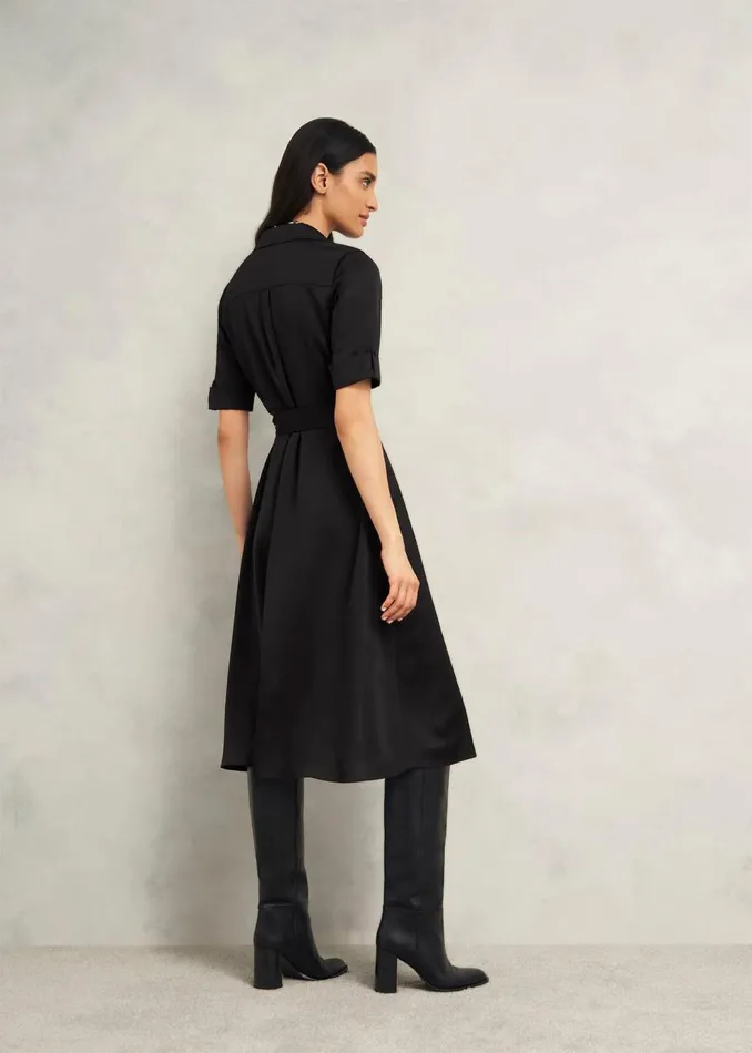 Dresses and Jumpsuits Women HOBBS Towneley Satin Dress Black
