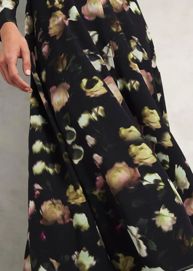 Dresses and Jumpsuits Women HOBBS Windermere Silk Dress Black Multi