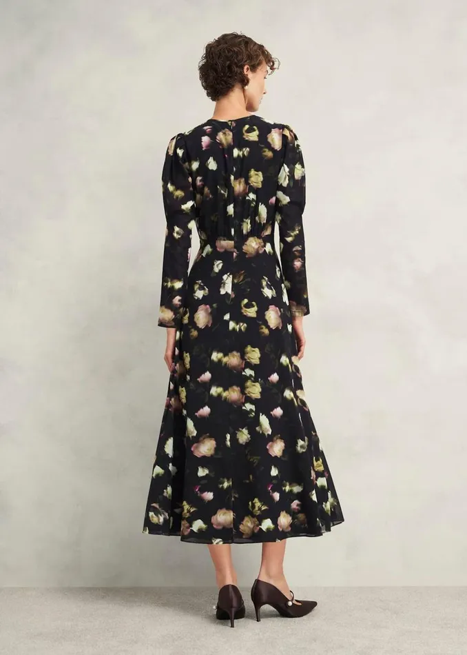 Dresses and Jumpsuits Women HOBBS Windermere Silk Dress Black Multi