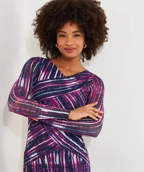 Dresses Apparel Joebrowns Elsa Printed Mesh Dress Purple Dresses Apparel Joebrowns Elsa Printed Mesh Dress Purple