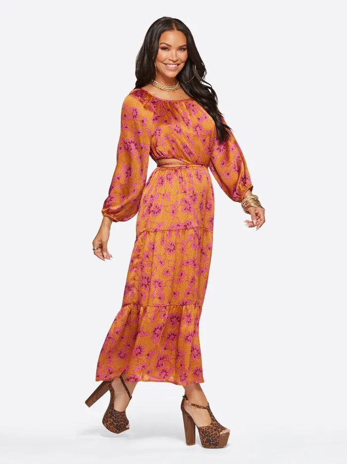 Dresses Clothing Jessica Simpson Kezia Dress In Botanical Pebbles