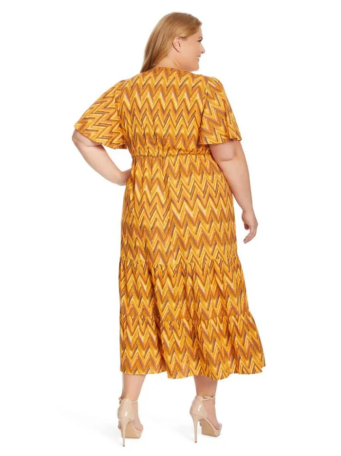 Dresses Clothing Jessica Simpson Naomi Dress In Ikat Chevron