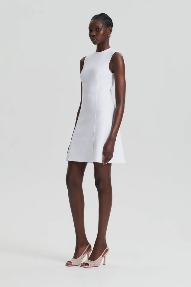 Dresses SCUBA MINI DRESS WHITE 8211 Scanlan Theodore Women