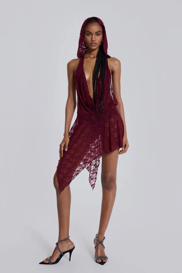 Dresses Shop Riva Lace Hooded Coord Set 8211 Jaded London Women