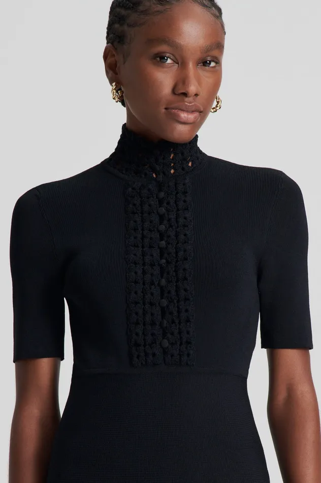 Dresses Women CREPE KNIT DAISY MINI DRESS BLACK Scanlan Theodore Dresses Women CREPE KNIT DAISY MINI DRESS BLACK Scanlan Theodore