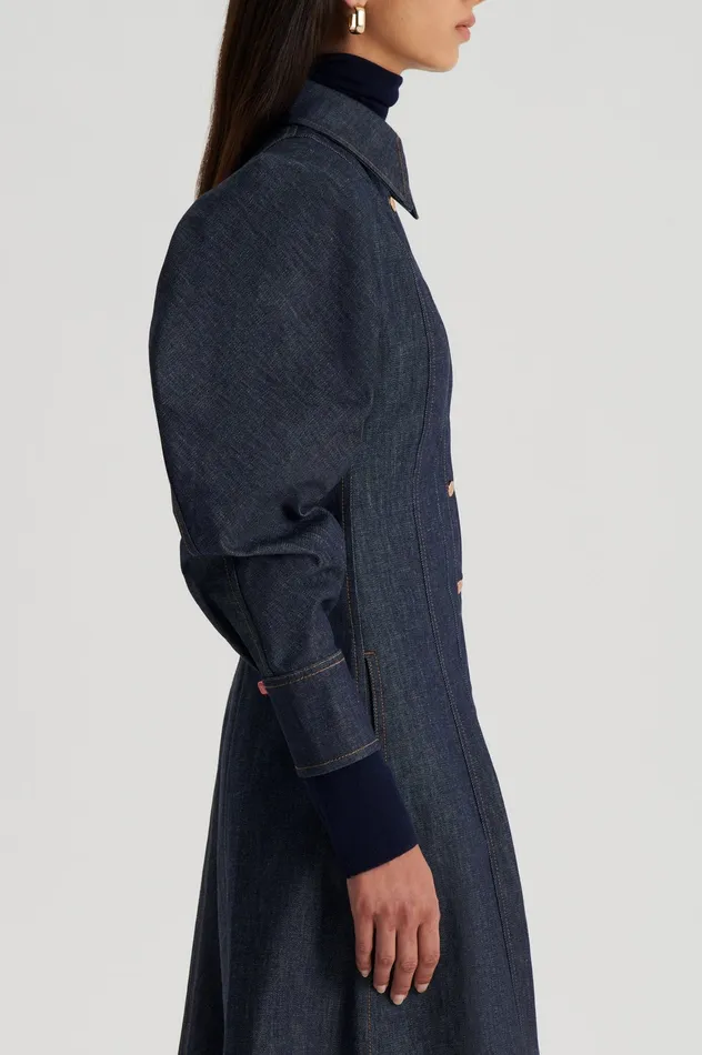 Dresses Women DENIM COCOON SLEEVE MIDI DRESS INDIGO B Scanlan Theodore Dresses Women DENIM COCOON SLEEVE MIDI DRESS INDIGO B Scanlan Theodore