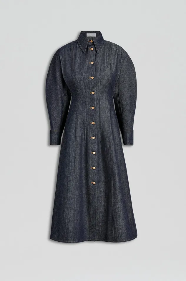Dresses Women DENIM COCOON SLEEVE MIDI DRESS INDIGO B Scanlan Theodore Dresses Women DENIM COCOON SLEEVE MIDI DRESS INDIGO B Scanlan Theodore