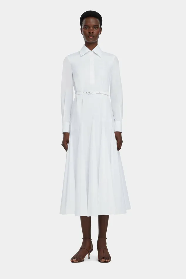 Dresses Women Emilia Wickstead Muse Dress In White Cotton