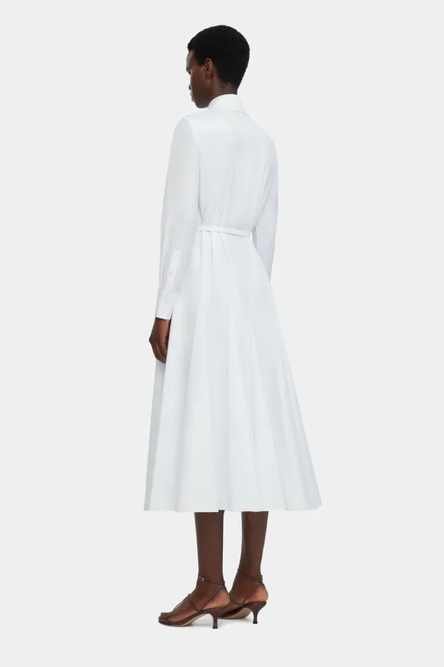 Dresses Women Emilia Wickstead Muse Dress In White Cotton Dresses Women Emilia Wickstead Muse Dress In White Cotton