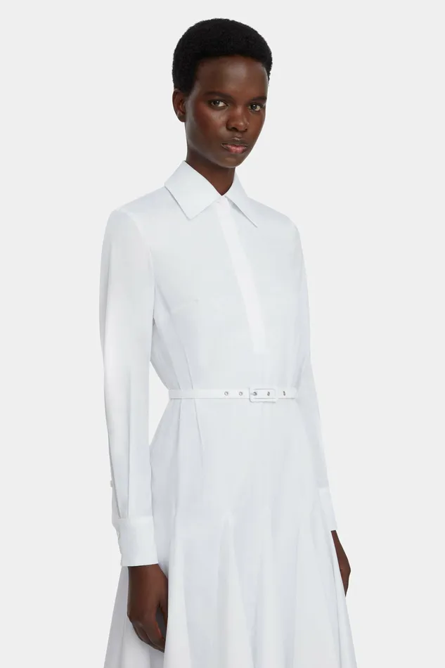 Dresses Women Emilia Wickstead Muse Dress In White Cotton Dresses Women Emilia Wickstead Muse Dress In White Cotton