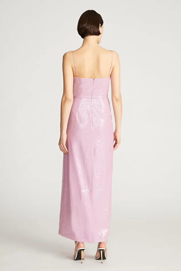 Dresses Women Halston Alania Gown In Stretch Sequin Wisteria Dresses Women Halston Alania Gown In Stretch Sequin Wisteria
