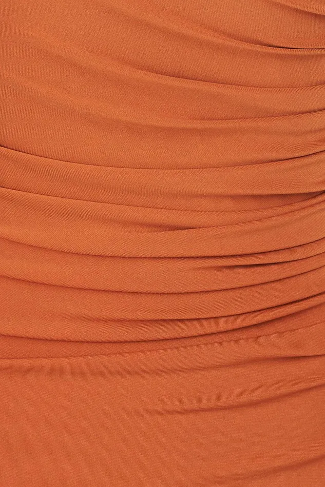 Dresses Women Halston Aliana Dress In Jersey Amber Dresses Women Halston Aliana Dress In Jersey Amber