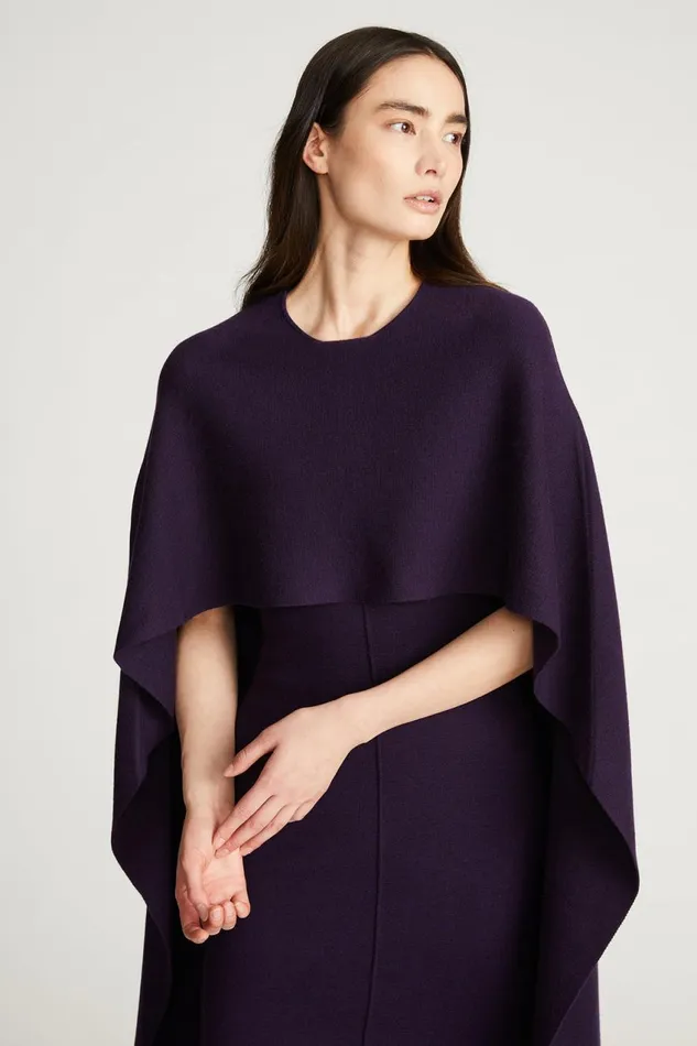 Dresses Women Halston Amal Sweater Dress In Wool Aubergine