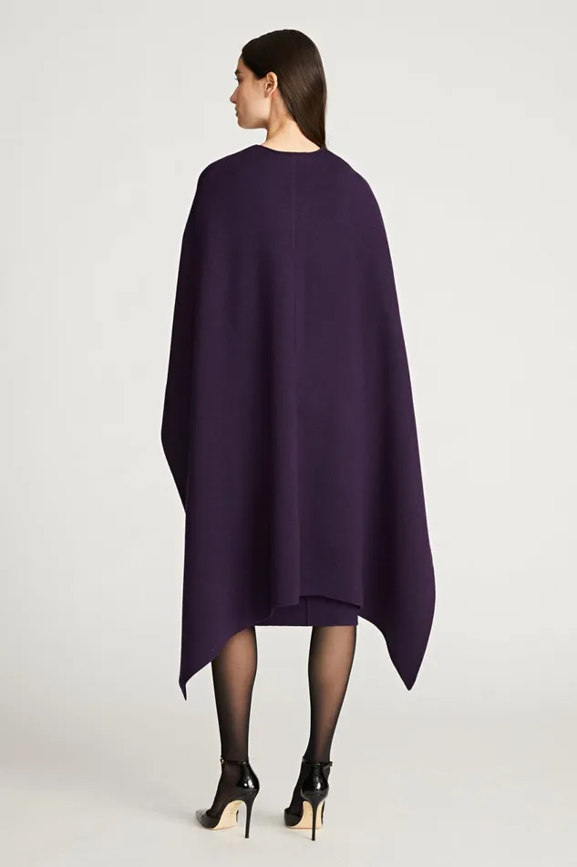 Dresses Women Halston Amal Sweater Dress In Wool Aubergine Dresses Women Halston Amal Sweater Dress In Wool Aubergine