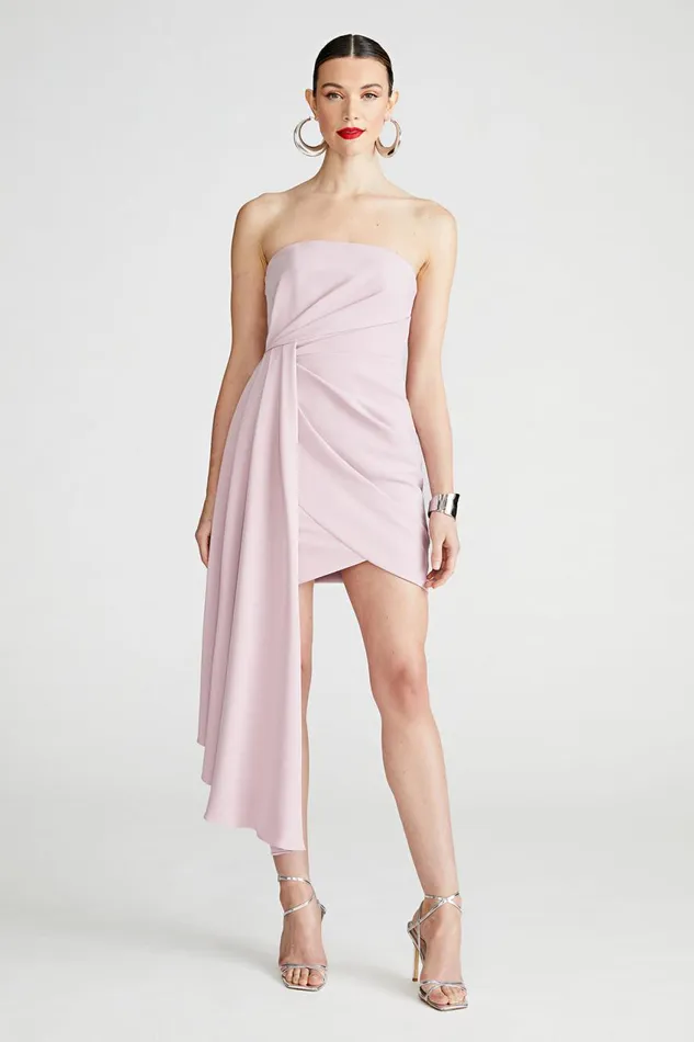 Dresses Women Halston Nitara Dress In Crepe Mauve Blush