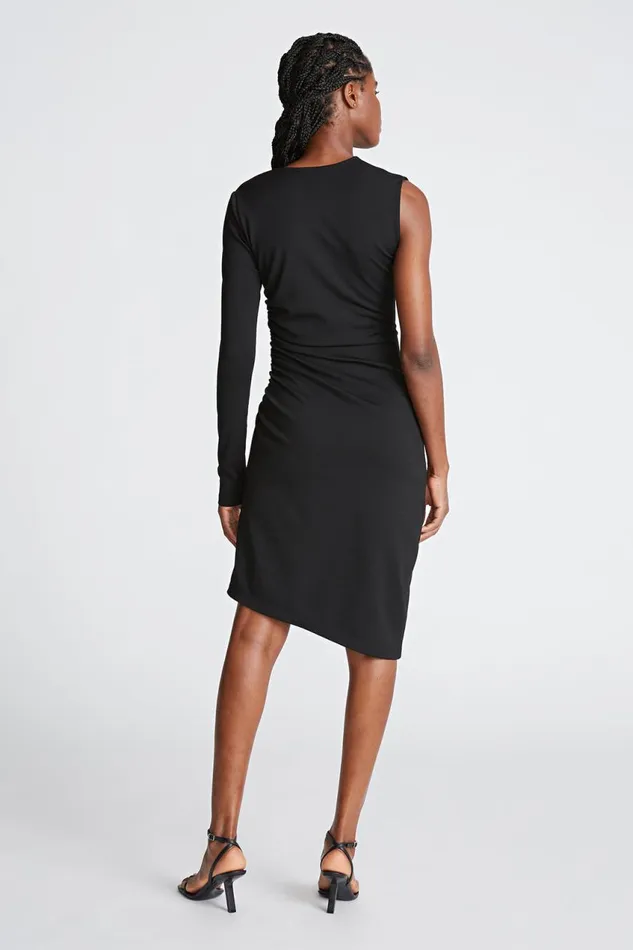 Dresses Women Halston Skyler Dress In Knit Suiting Black