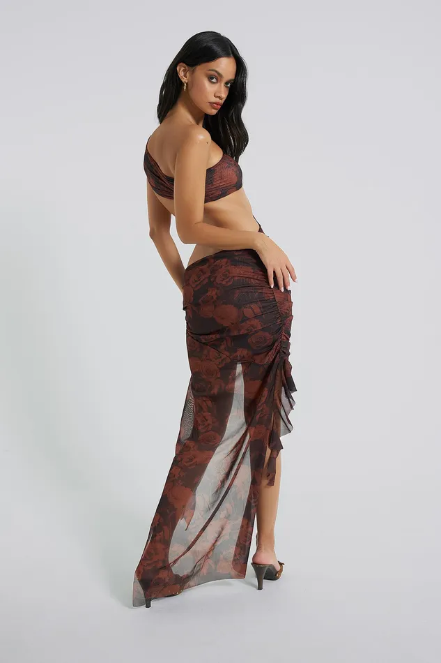 Dresses Women Jaded London Shop Athena One Shoulder Draped Maxi Dress