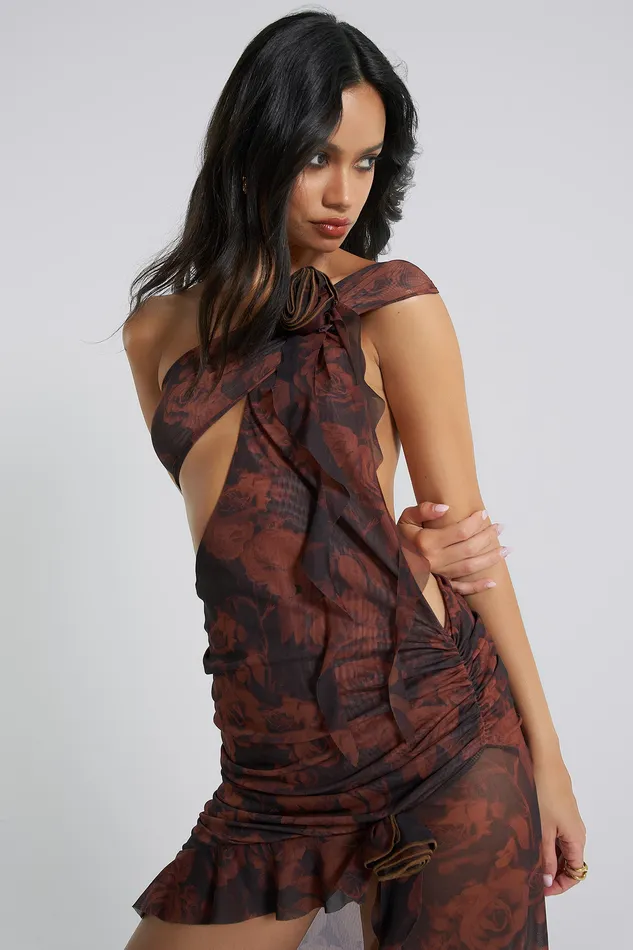 Dresses Women Jaded London Shop Athena One Shoulder Draped Maxi Dress
