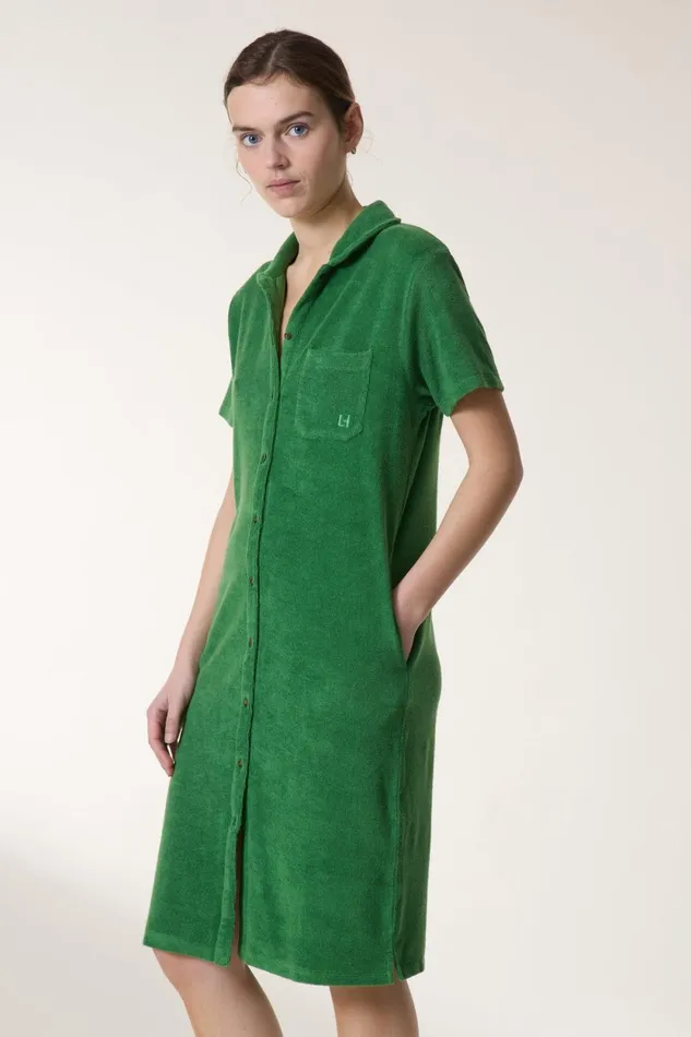 Dresses Women Leon and Harper Raquel Plain Dress Green