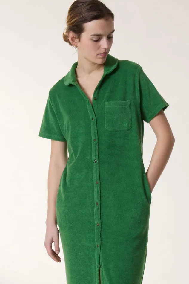 Dresses Women Leon and Harper Raquel Plain Dress Green