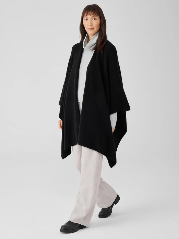 Eileen Fisher Accessories Cashmere Silk Bliss Serape Black 8211 Shop