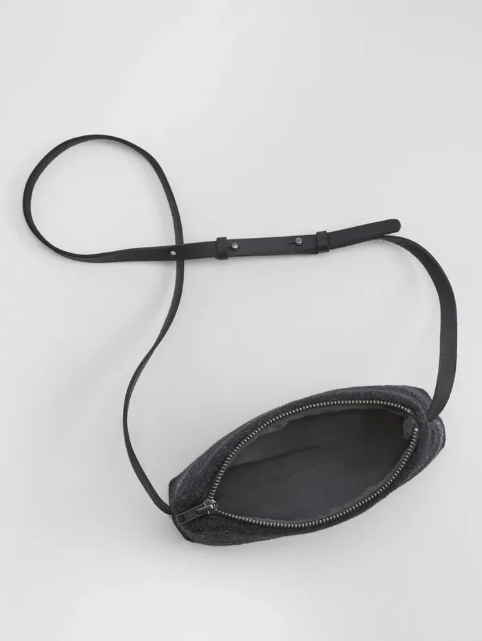Eileen Fisher Accessories Waste No MoreCrossbody Bag Charcoal 8211 Shop