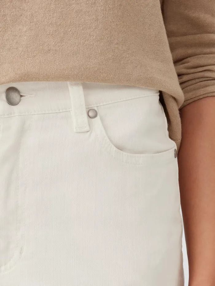 Eileen Fisher Denim Undyed Organic Cotton Denim Straight Jean Undyed Natural 8211 Shop