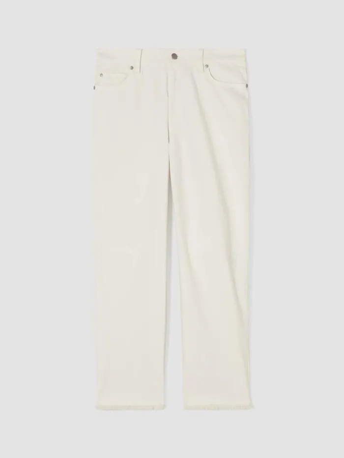 Eileen Fisher Denim Undyed Organic Cotton Denim Straight Jean Undyed Natural 8211 Shop