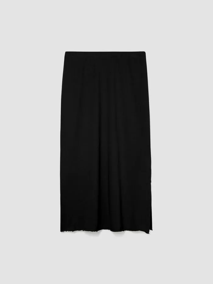 Eileen Fisher Dresses and Skirts Lightweight Organic Cotton Terry ALine Skirt Black 8211 Shop