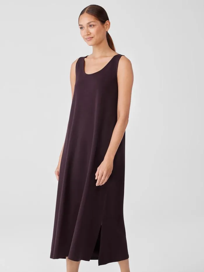 Eileen Fisher Extended Sizing 1X3X Organic Cotton Interlock Tank Sleep Dress Cassis 8211 Shop