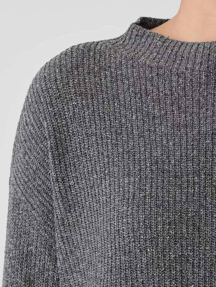 Eileen Fisher Extended Sizing 1X3X Silk Noil Funnel Neck Top Moon 8211 Shop