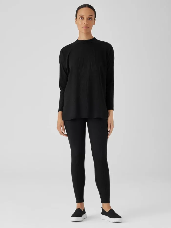 Eileen Fisher Pants Shorts and Jumpsuits Cozy Stretch Rib Leggings Black 8211 Shop