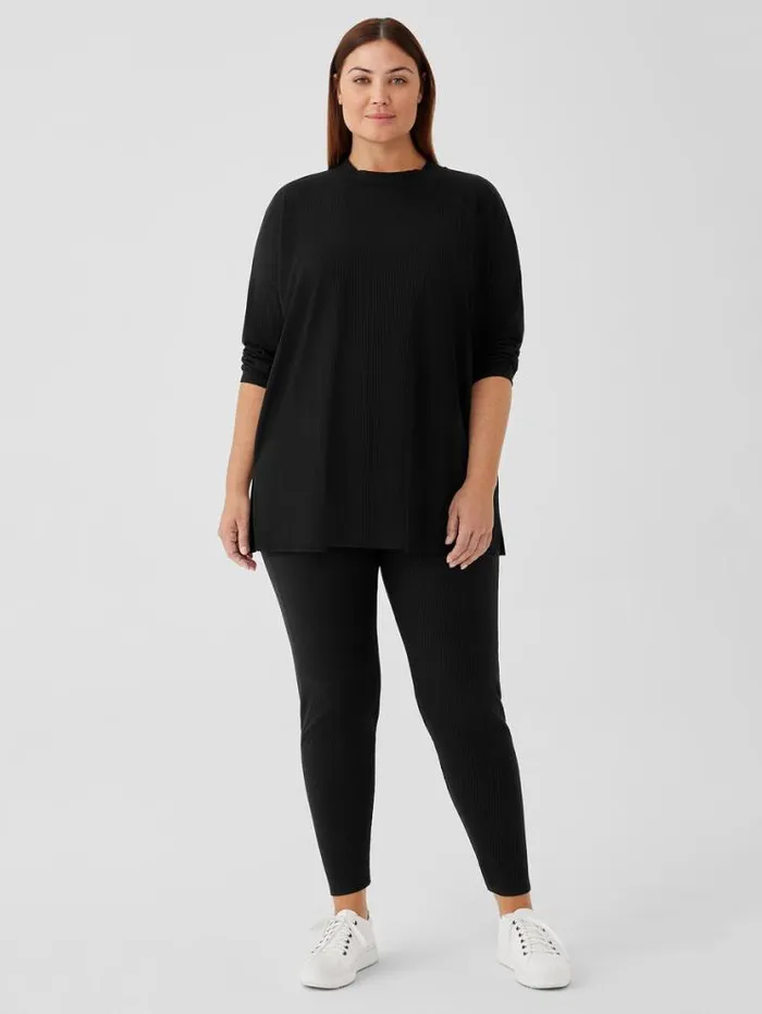 Eileen Fisher Pants Shorts and Jumpsuits Cozy Stretch Rib Leggings Black 8211 Shop