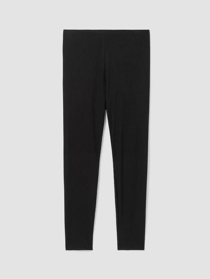 Eileen Fisher Pants Shorts and Jumpsuits Cozy Stretch Rib Leggings Black 8211 Shop