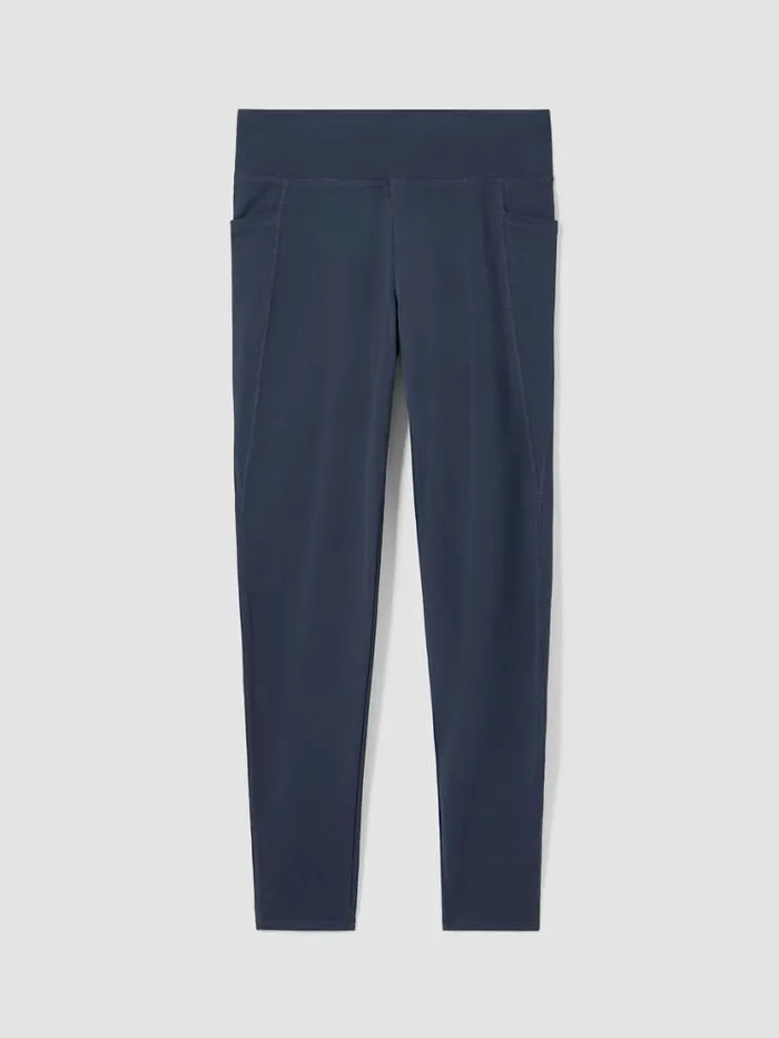 Eileen Fisher Pants Shorts and Jumpsuits Pima Cotton Stretch Jersey HighWaisted Leggings Ocean 8211 Shop