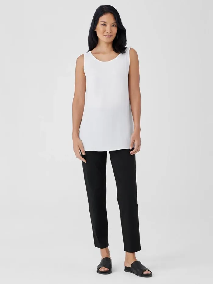 Eileen Fisher Petite Cotton Blend Ponte Slim Pant Black 8211 Shop