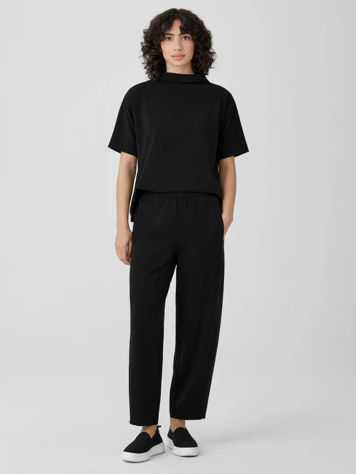 Eileen Fisher Petite Pima Cotton Stretch Jersey Lantern Pant Black 8211 Shop