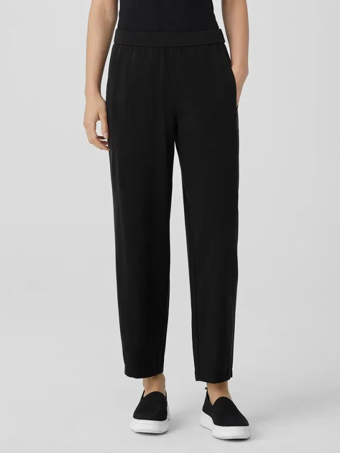 Eileen Fisher Petite Pima Cotton Stretch Jersey Lantern Pant Black 8211 Shop