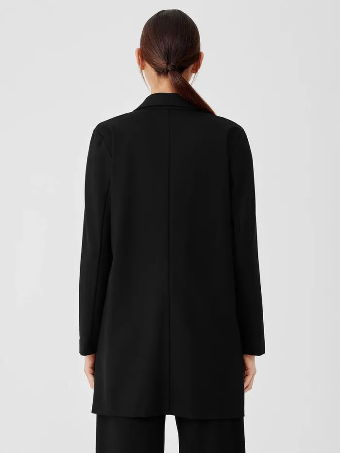Eileen Fisher Petite Washable Flex Ponte Long Blazer Black 8211 Shop