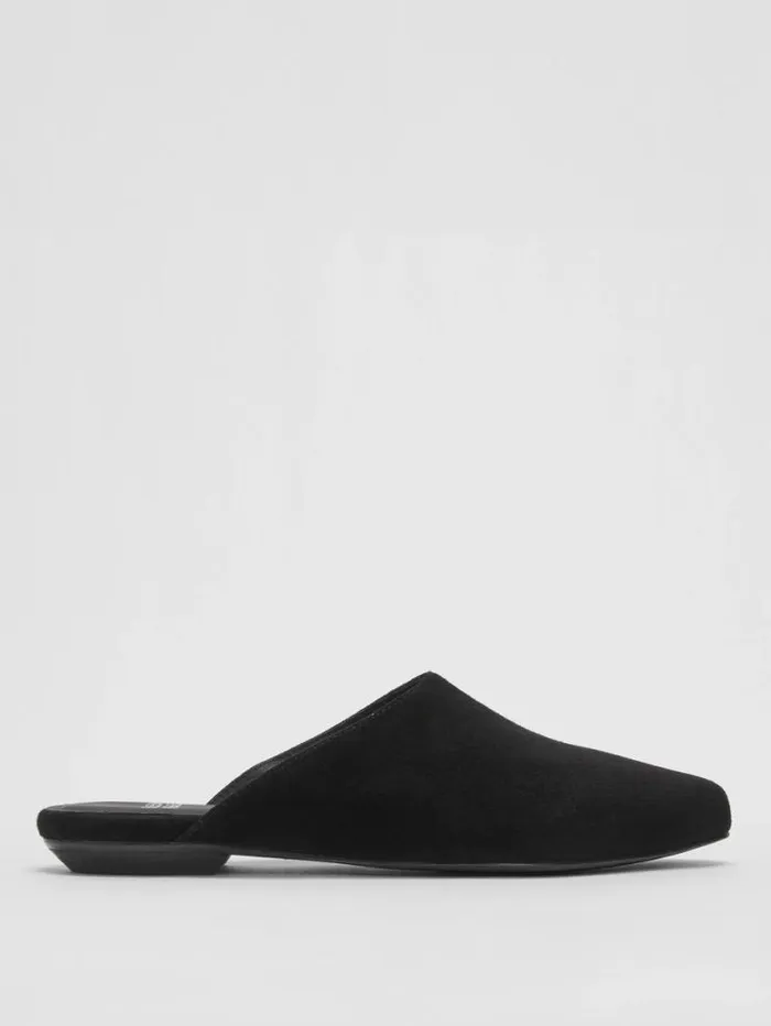 Eileen Fisher Shoes Blog Suede Mule Black 8211 Shop