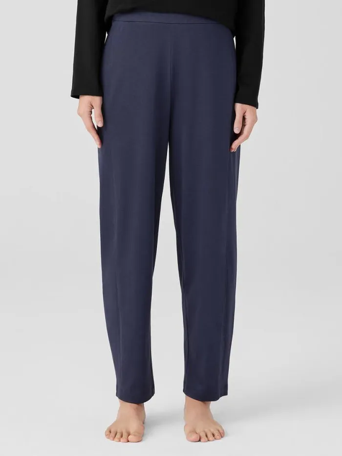 Eileen Fisher Sleepwear Organic Cotton Interlock Lantern Sleep Pant Indigo 8211 Shop