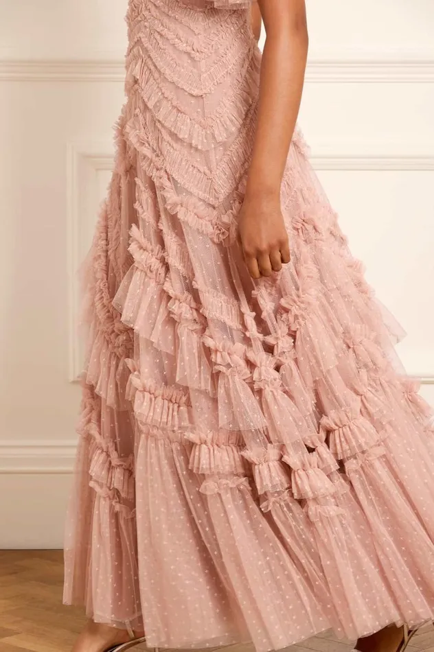 Elia Short Sleeve Gown Pink Women Needle and Thread Dresses