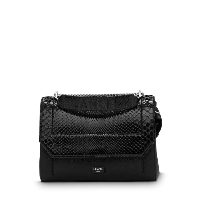Flap Bag With Handle Black Women Lancel Hand Bags