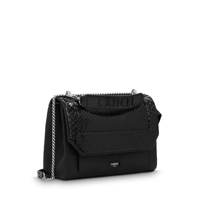 Flap Bag With Handle Black Women Lancel Hand Bags Flap Bag With Handle Black Women Lancel Hand Bags